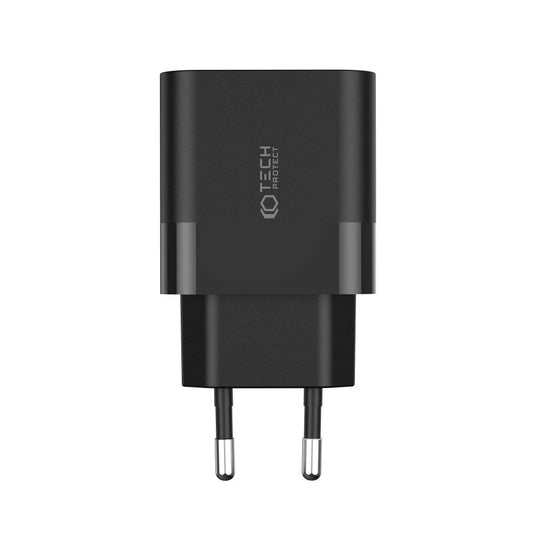 Tech-Protect C20W Netzladegerät 2x USB-C PD 20W - Schwarz