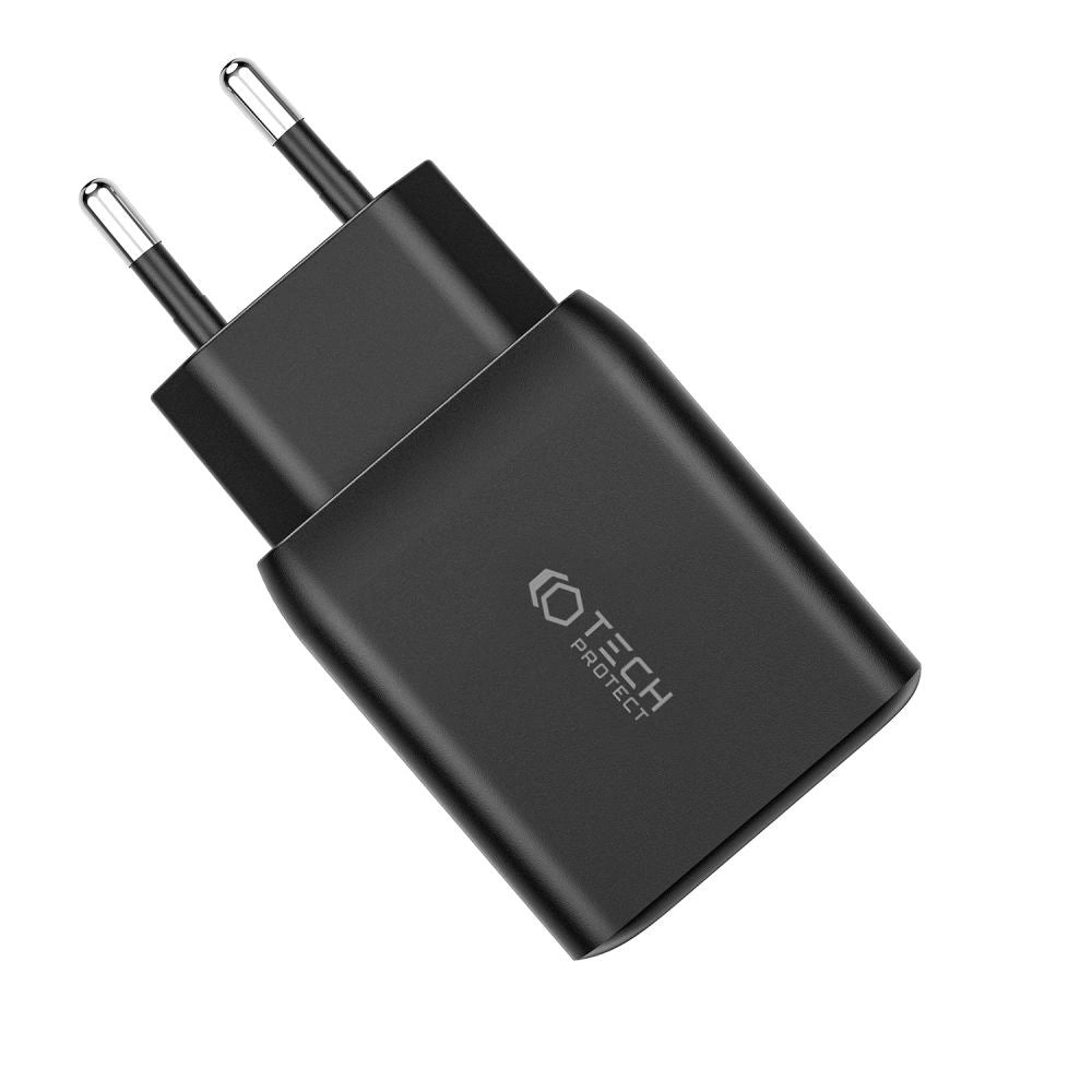 Tech-Protect C35W-2 Netzladegerät 2x USB-C PD 35W - Schwarz