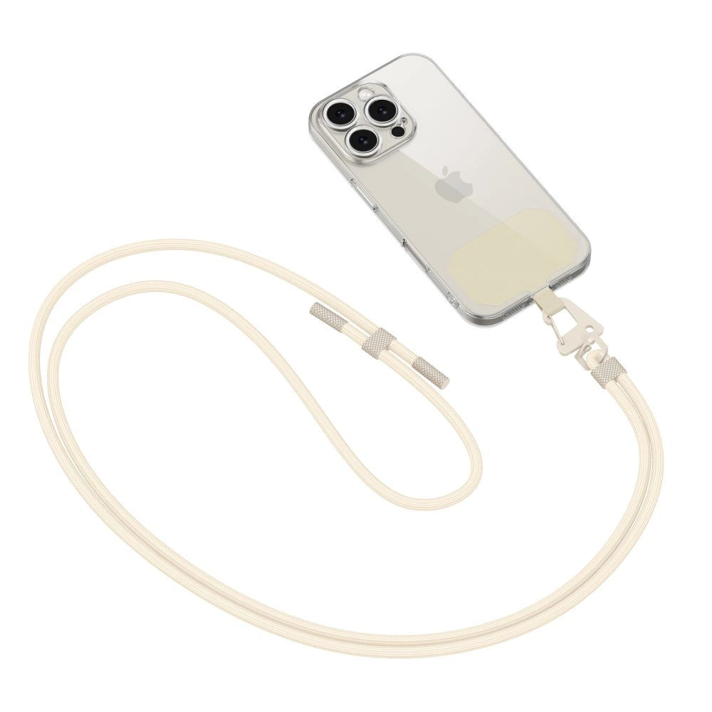 Handykordel Umhängeband mit Adapter – Beige