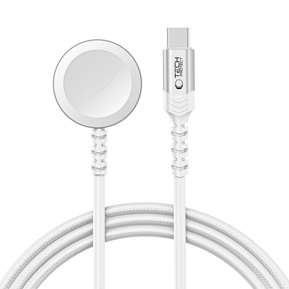 Tech-Protect MC01 UltraBoost Magnetisches Ladegerät USB-C Kabel 120 cm - weiß