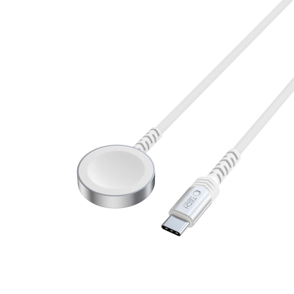 Tech-Protect MC01 UltraBoost Magnetisches Ladegerät USB-C Kabel 120 cm - weiß