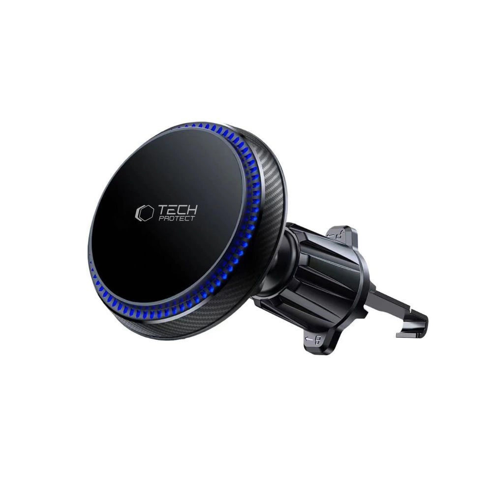 Tech-Protect MM15W-V4 Magnetische MagSafe 15W Autohalterung für Cockpit / Windschutzscheibe / Lüftungsschlitz - Schwarz
