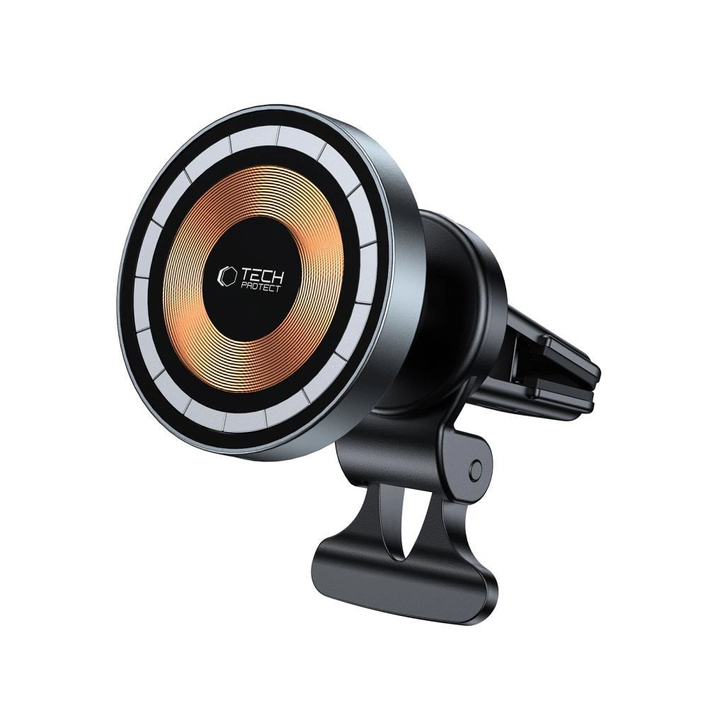 Tech-Protect MM15W-V5 Autotelefonhalter mit MagSafe 15W induktivem Ladegerät für Lüftungsschlitze – Schwarz
