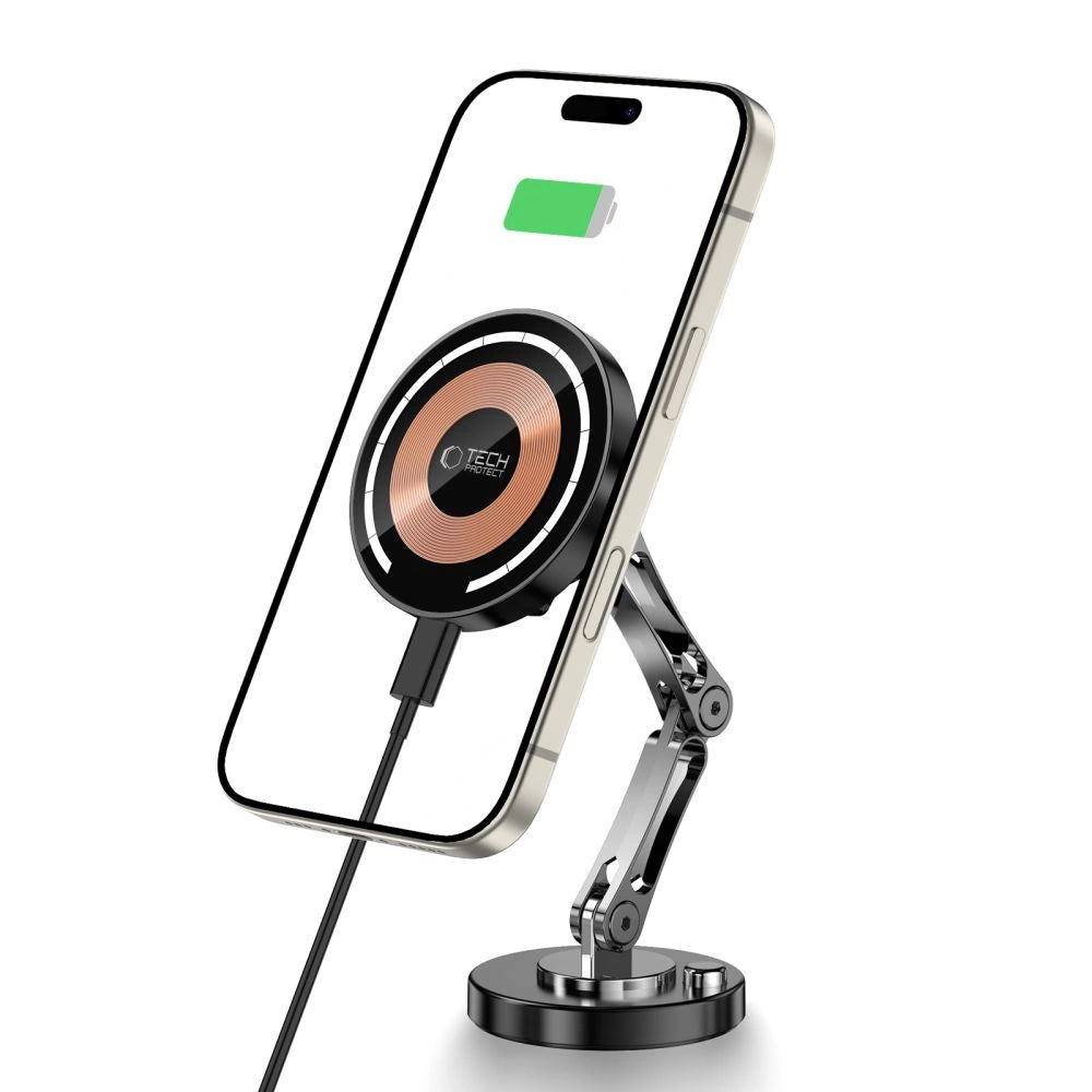 Tech-Protect MM15W-V8 Magnetische Armaturenbrett-Autohalterung mit MagSafe 15W – Schwarz