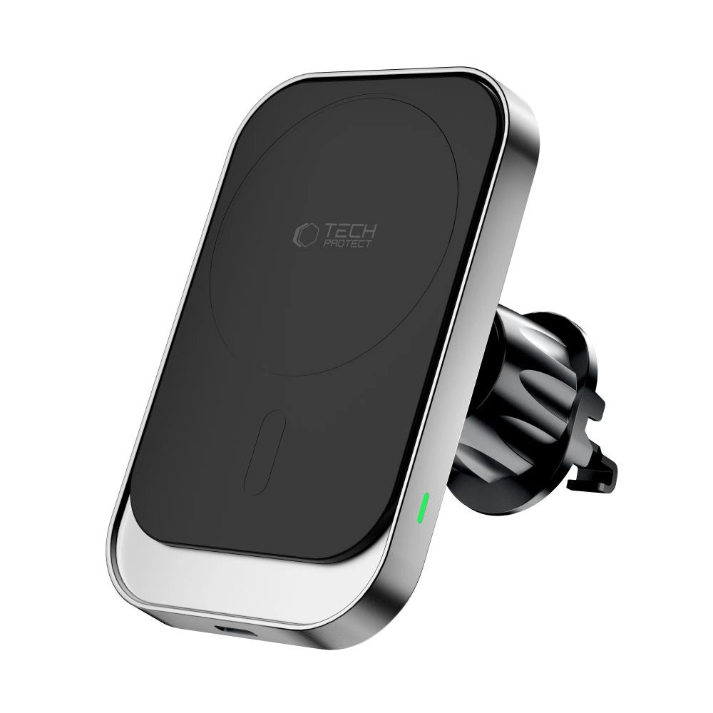 Tech-Protect MM15W-V9 Autohalterung mit MagSafe für Armaturenbrett und Lüftungsschlitze, 15 W, Schwarz