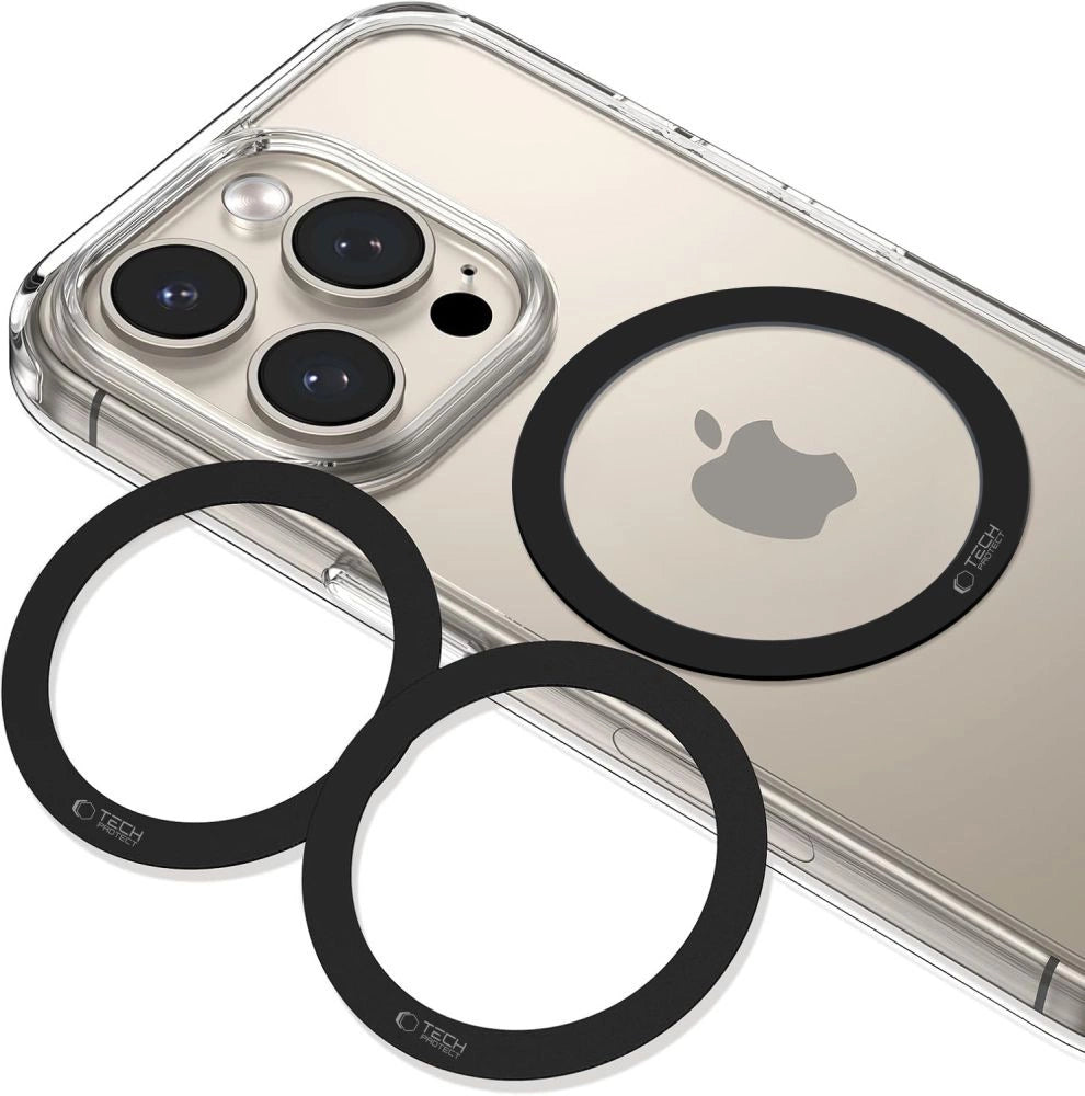 Tech-Protect MMP-110 2in1 MagSafe Ring - Schwarz / Schwarz