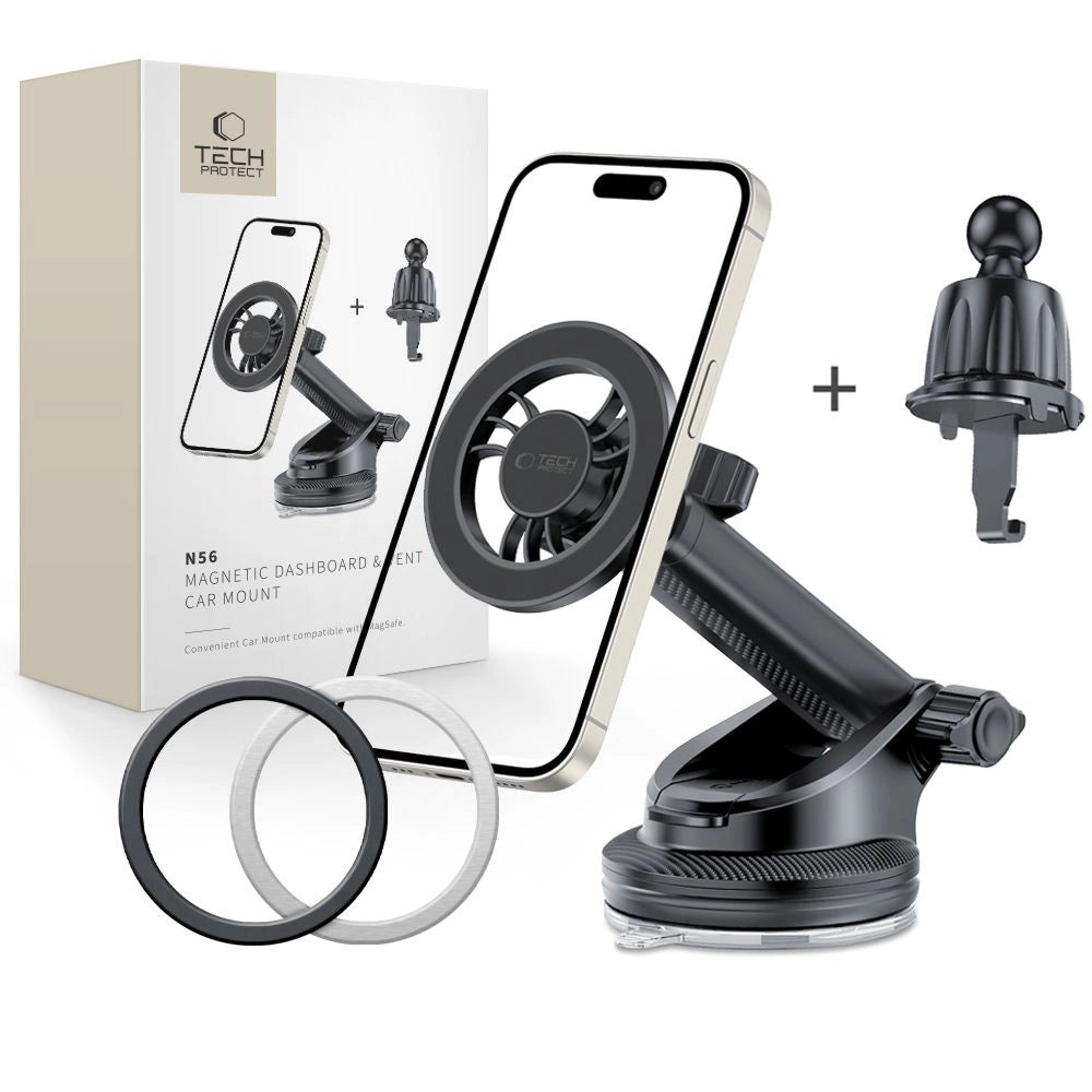 Tech-Protect N56 Magnethalter mit MagSafe – schwarz