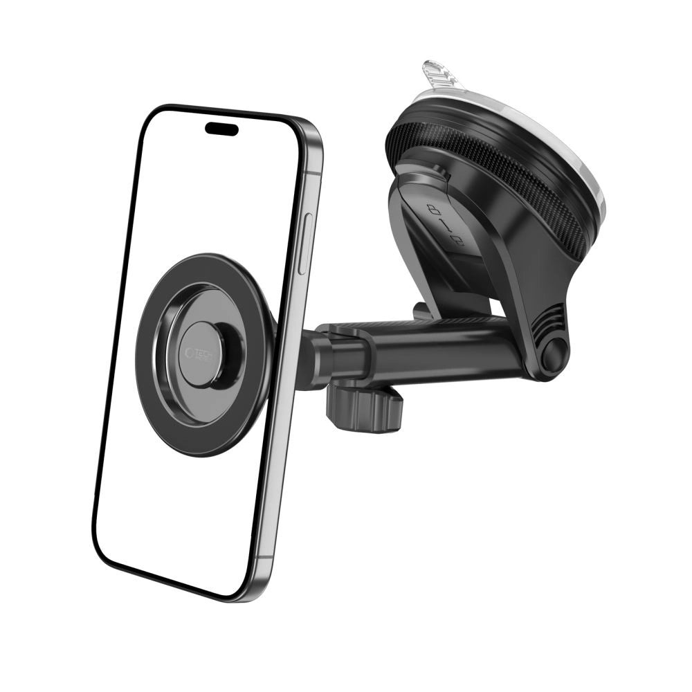 Tech-Protect N58 Magnetische MagSafe Autohalterung für Cockpit, Windschutzscheibe oder Lüftungsschlitze - Schwarz