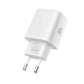 Tech-Protect NCA30 PD 30W QC3.0 USB-A / USB-C Wandladegerät + USB-C / USB-C Kabel 100cm - Weiß