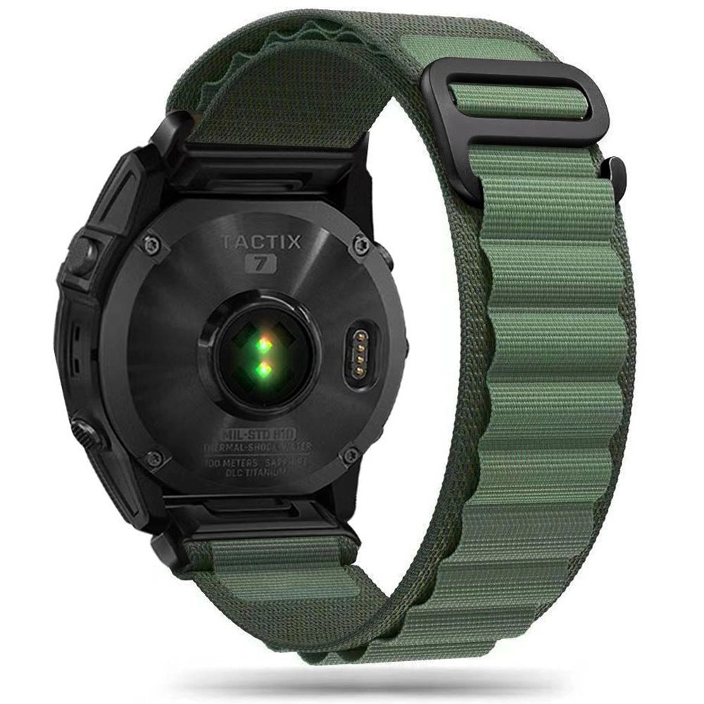 Tech-Protect Nylon Pro Strap für Garmin Fenix 3 / 5X / 3HR / 5X Plus / 6X / 6X Pro / 7X - Dunkelgrün