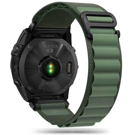Tech-Protect Nylon Pro Strap für Garmin Fenix 3 / 5X / 3HR / 5X Plus / 6X / 6X Pro / 7X - Dunkelgrün