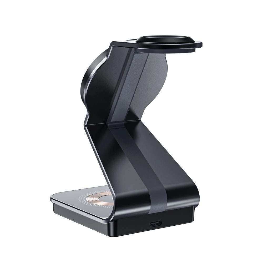 Tech-Protect QI15W-A29 3in1 induktives Ladegerät mit MagSafe für Smartphone / Apple Watch / AirPods – Schwarz