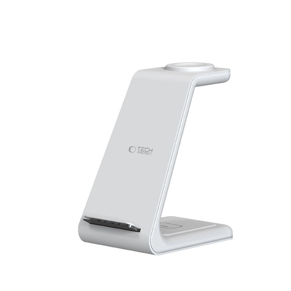 Tech-Protect QI15W-A36 3in1 Ladestation für Apple - Weiß