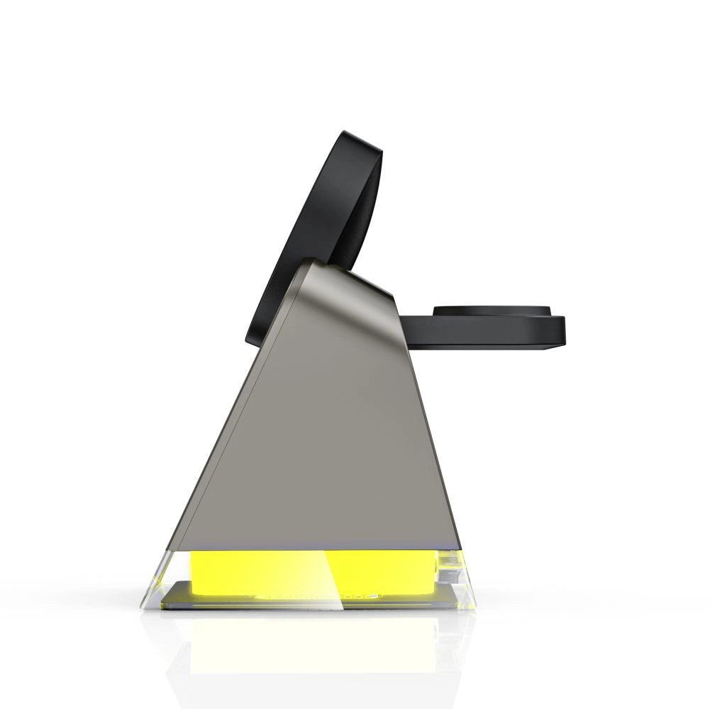 Tech-Protect QI15W-A43 3in1 kabelloses Ladegerät mit MagSafe für Apple -Geräte – Schwarz