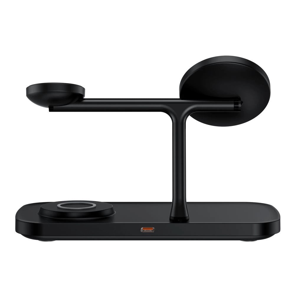 Tech-Protect QI15W-A45 3-in-1-Wireless-Ladegerät mit MagSafe für Apple -Geräte – Schwarz