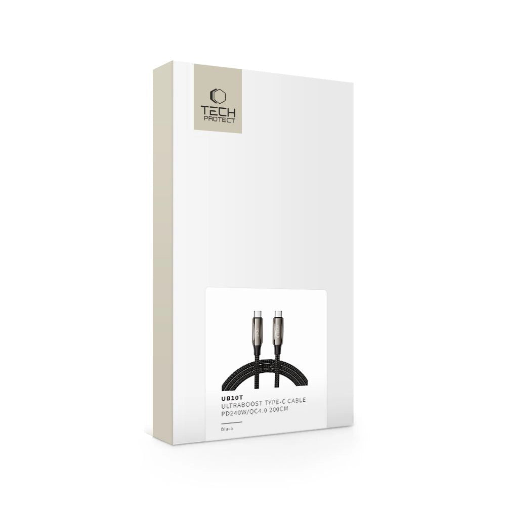 Tech-Protect UB10T Ultraboost USB-C PD240W/QC4.0 Kabel 200 cm – schwarz
