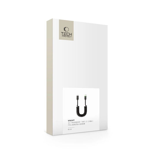 Tech-Protect UB20T Ultraboost USB Typ-C PD100W/5A Kabel 180 cm – schwarz