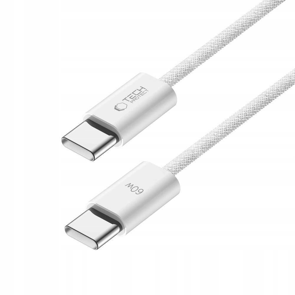 Tech-Protect UltraBoost Classic USB-C / USB-C PD-Kabel 60W 3A 1m - Weiß