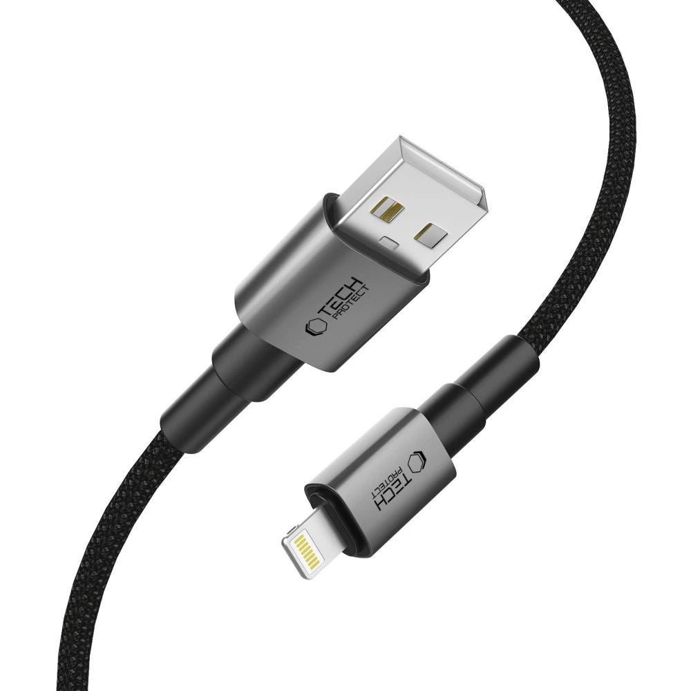 Tech-Protect UltraBoost DNA USB-A / Lightning -Kabel 15W/2,4A 200 cm - grau