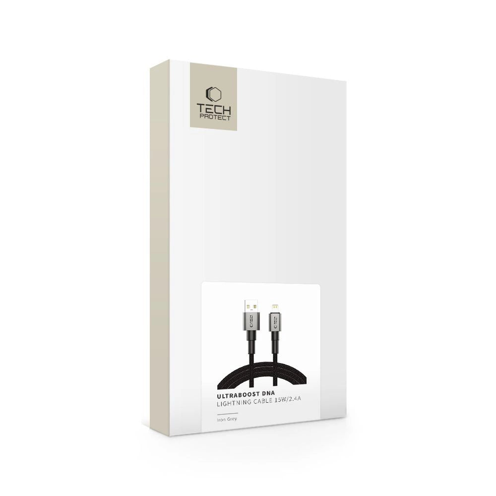 Tech-Protect UltraBoost DNA USB-A / Lightning -Kabel 15W/2,4A 200 cm - grau
