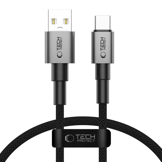 Tech-Protect UltraBoost DNA USB-A / USB-C-Kabel 15W/3A 50 cm - Grau