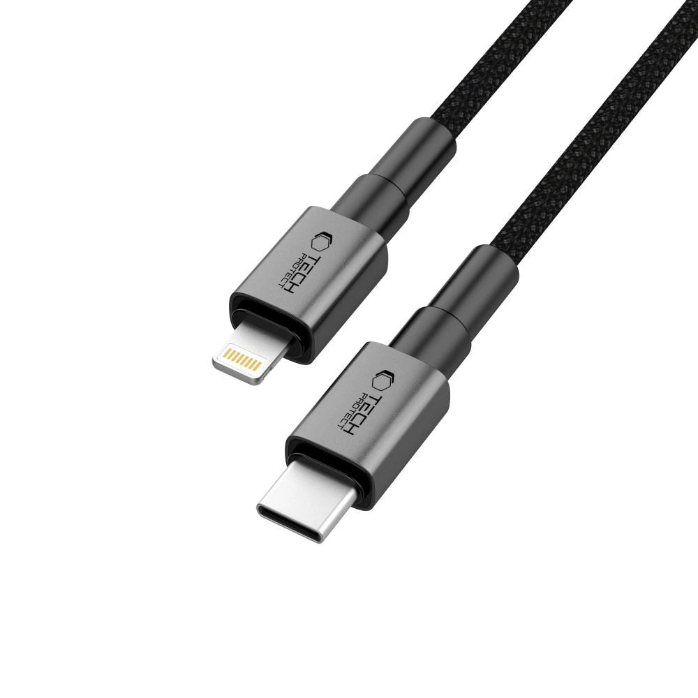 Tech-Protect UltraBoost DNA USB-C / Lightning PD27W/3A Kabel 100 cm – grau