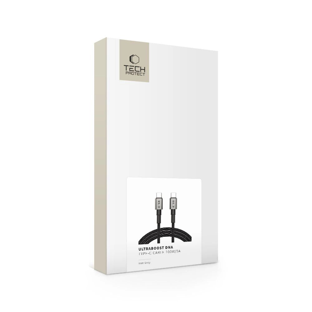 Tech-Protect UltraBoost DNA USB-C PD100W/5A Kabel 200 cm – grau