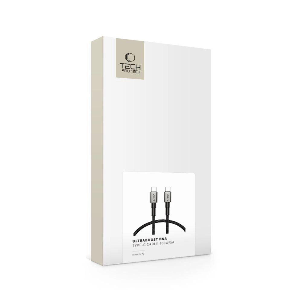 Tech-Protect UltraBoost DNA USB-C PD100W/5A Kabel 50 cm – grau