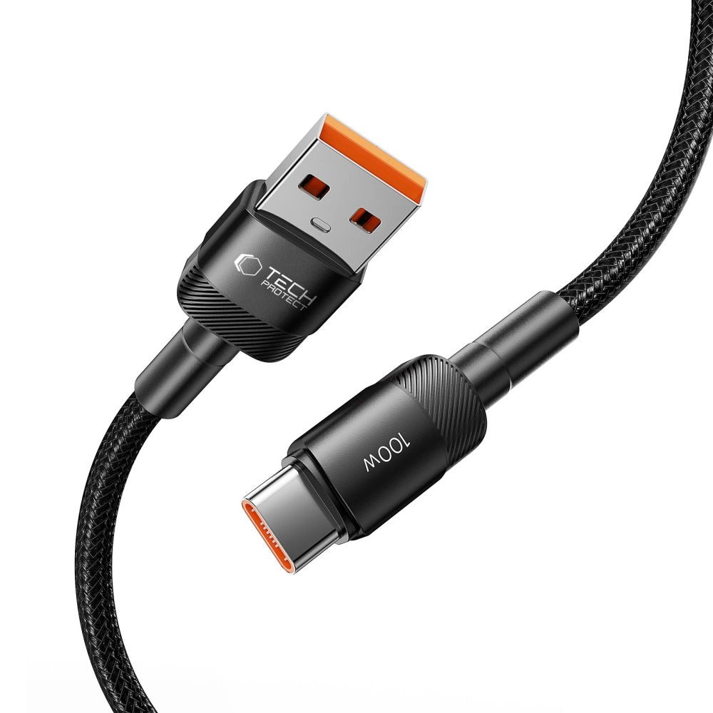Tech-Protect UltraBoost Evo USB-C/USB-A-Kabel 100 W 5 A 0,5 m – schwarz