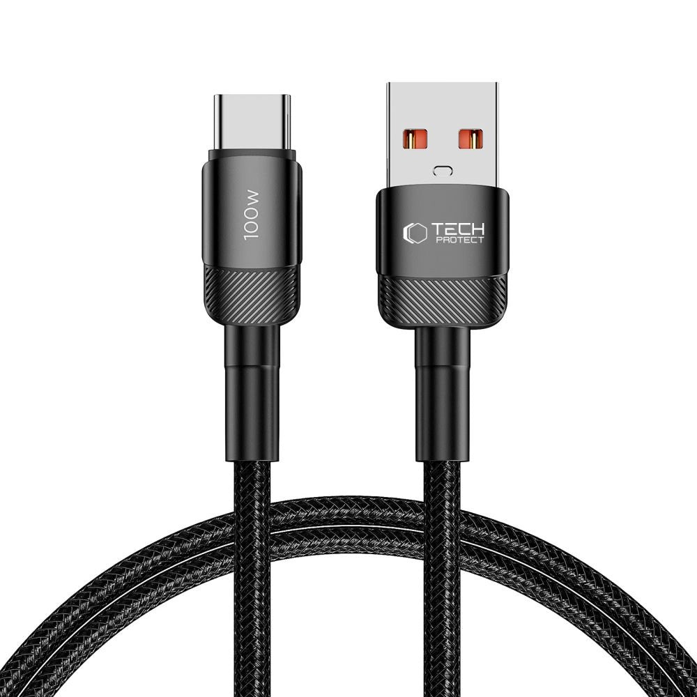 Tech-Protect UltraBoost Evo USB-C/USB-A-Kabel 100 W 5 A 1 m – schwarz
