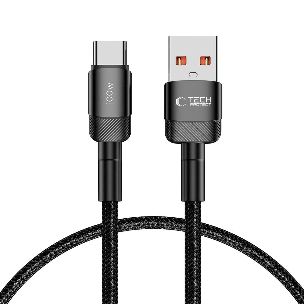Tech-Protect UltraBoost Evo USB-C/USB-A-Kabel 100 W 5 A 2 m – schwarz