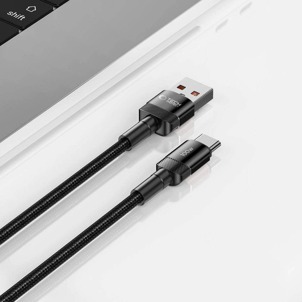 Tech-Protect UltraBoost Evo USB-C/USB-A-Kabel 100 W 5 A 2 m – schwarz