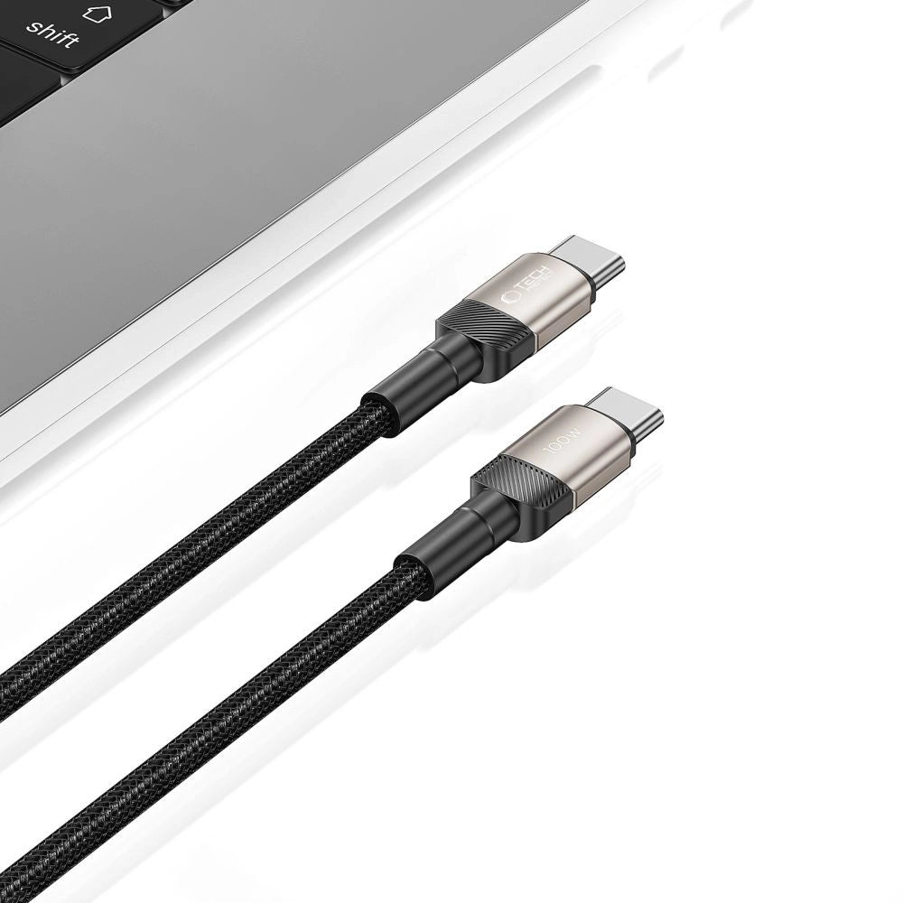 Tech-Protect UltraBoost Evo USB-C / USB-C PD-Kabel 100 W 5 A 1 m – Titan