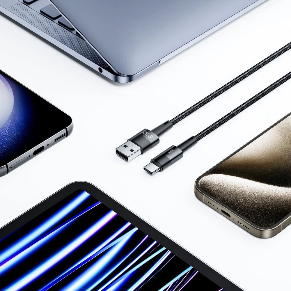 Tech-Protect UltraBoost USB-C / USB-C-Kabel 66W 6A 1m - grau