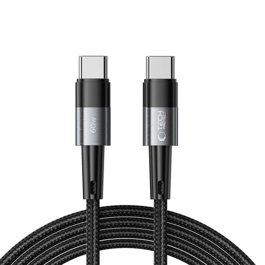 Tech-Protect UltraBoost USB-C / USB-C PD 60W 3A 2m Kabel – grau