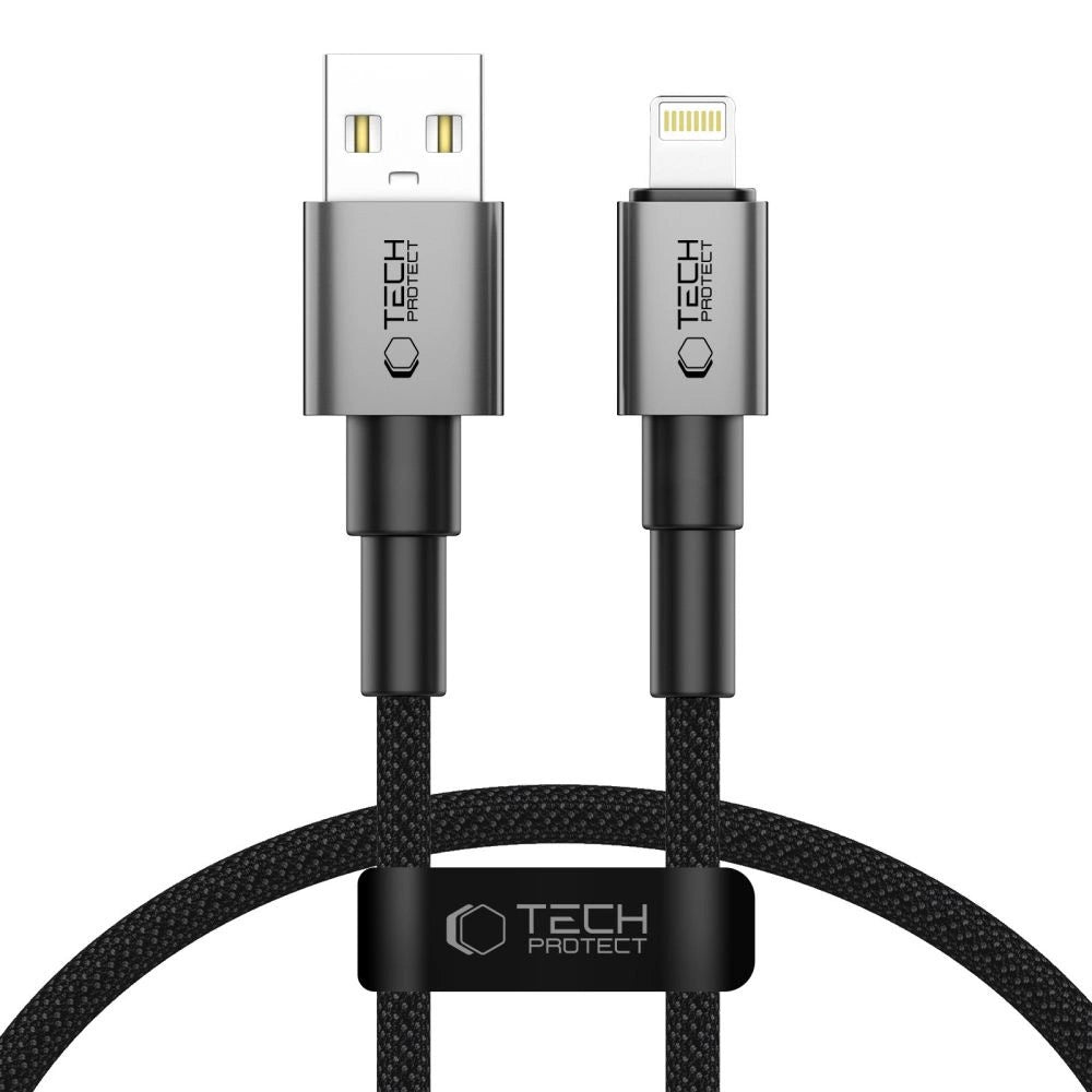 Tech-Protect Ultraboost DNA USB-A / Lightning Kabel 12W/2.4A 25cm - Grau