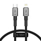 Tech-Protect Ultraboost DNA USB-C / Lightning PD27W/3A Kabel 25 cm - Grau