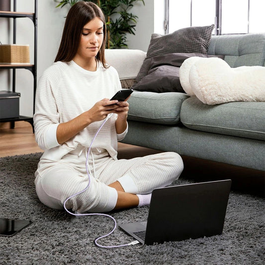 Tech-Protect Ultraboost Lite Lightning Kabel PD60W/3A 2m - Lila