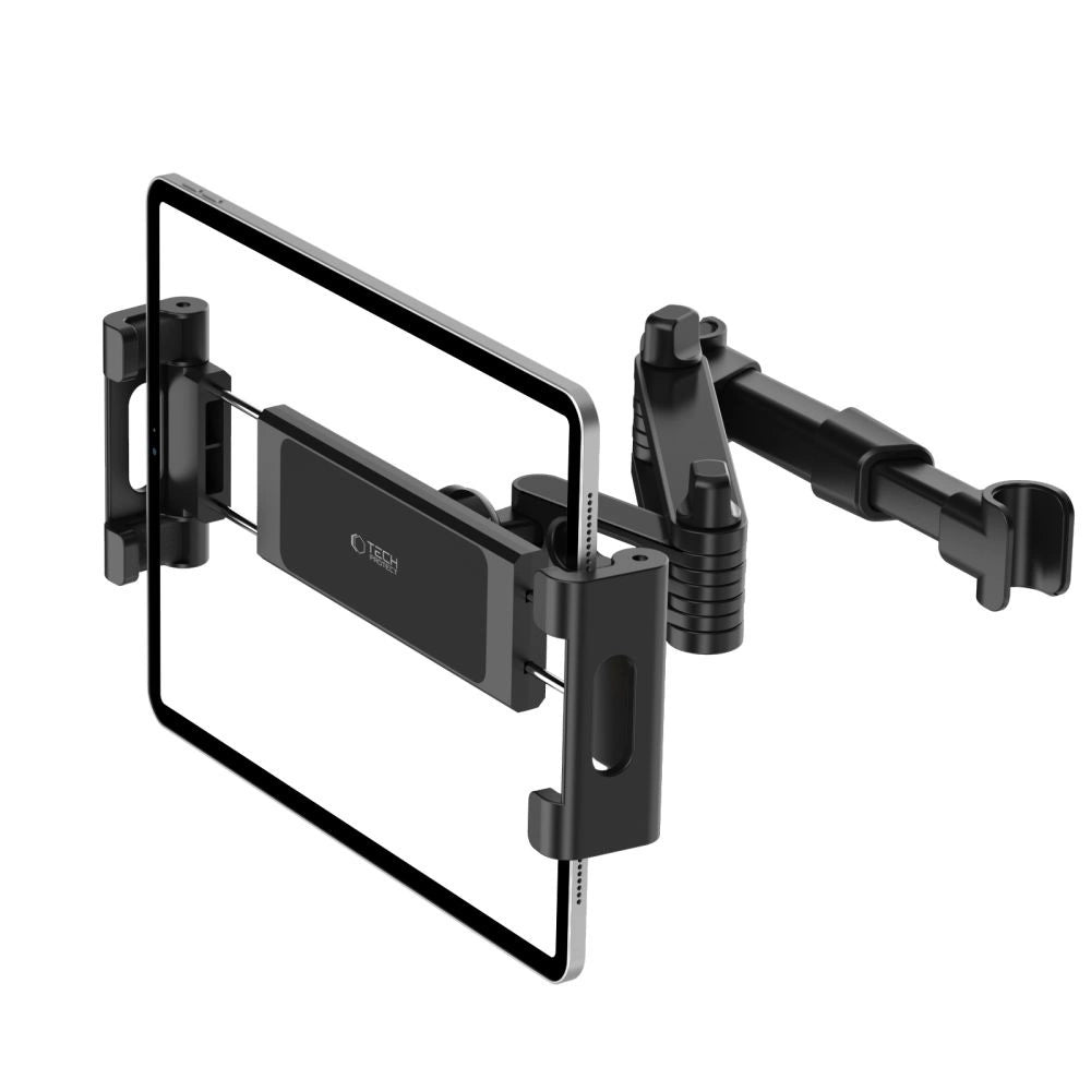 Tech-Protect V1 Teleskop-Handyhalterung für die Kopfstütze im Auto – Schwarz