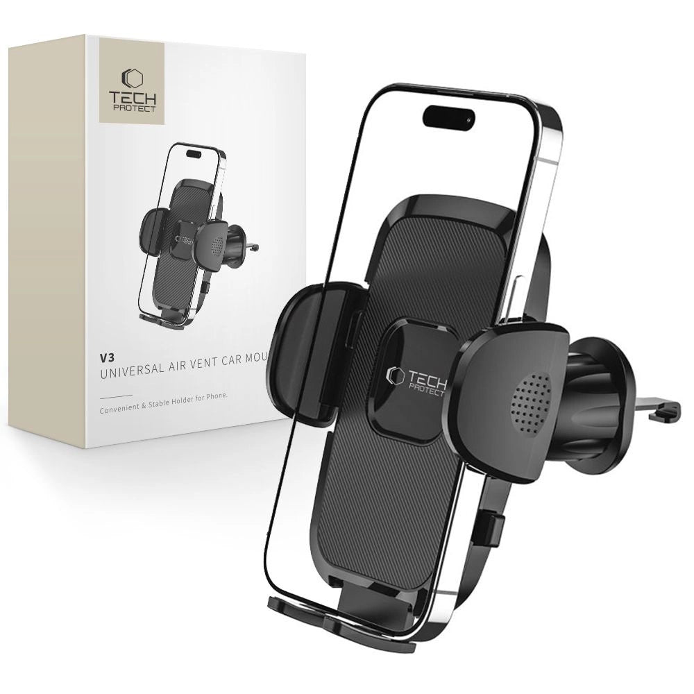 Tech-Protect V3 Autotelefonhalter für Lüftungsschlitze – Schwarz