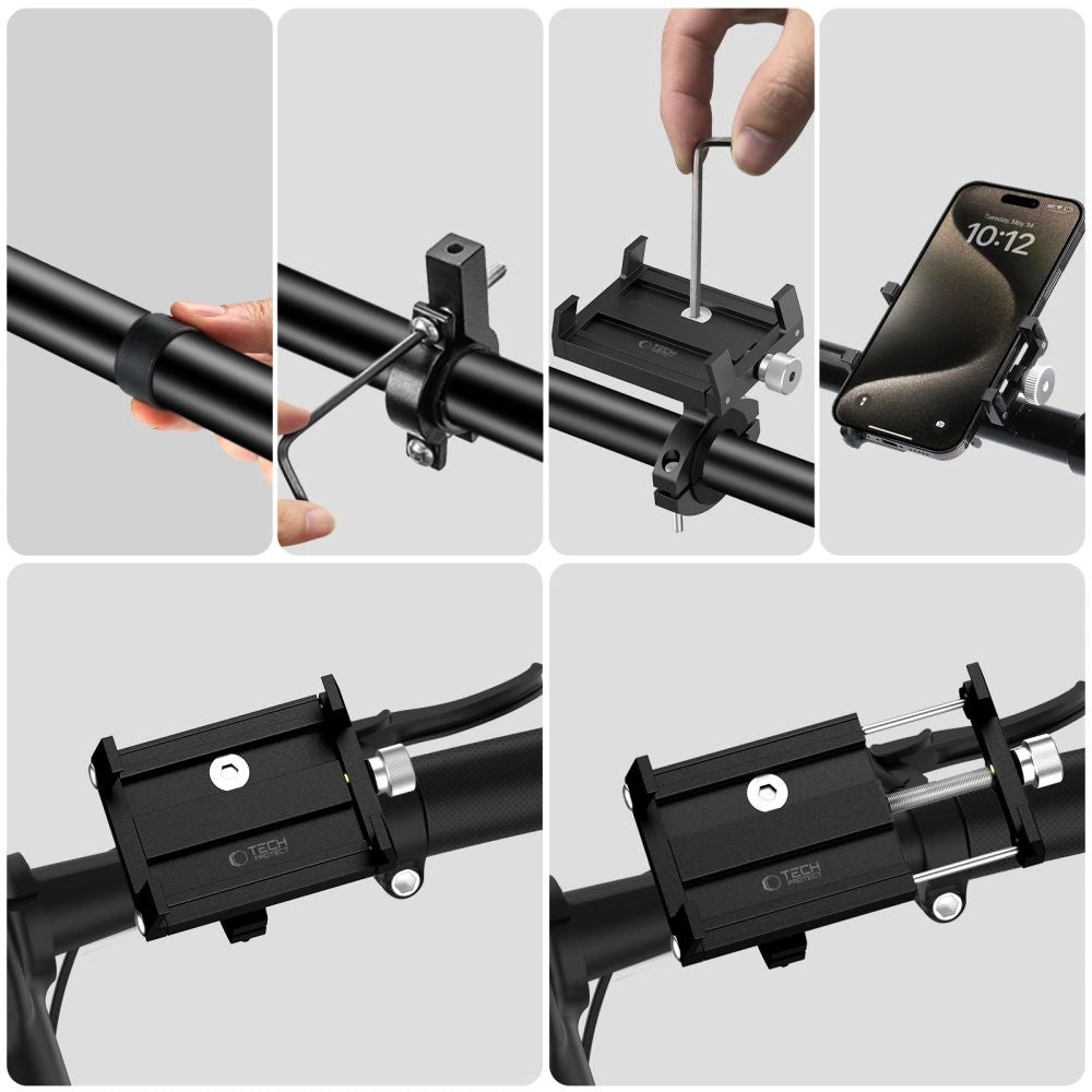 Tech-Protect V4 Telefonhalter für Fahrradlenker – Schwarz