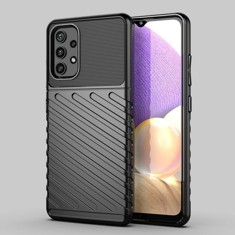 Thunder Case Flexibel Robuste Panzer Handyhülle TPU Schutzhülle für Samsung Galaxy A72 4G schwarz