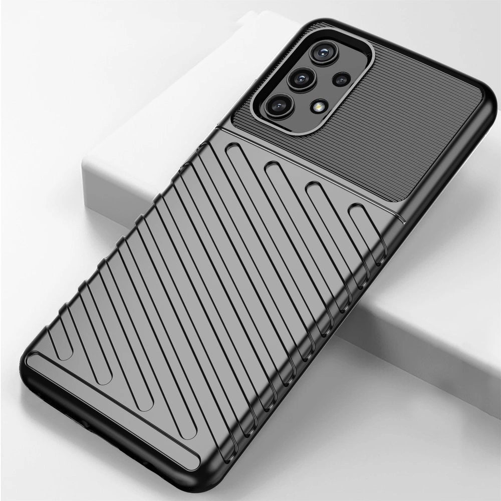 Thunder Case Flexibel Robuste Panzer Handyhülle TPU Schutzhülle für Samsung Galaxy A72 4G schwarz
