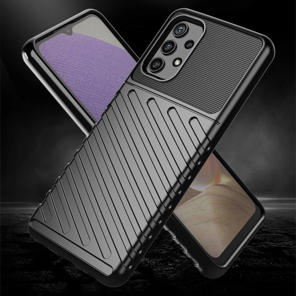 Thunder Case Flexibel Robuste Panzer Handyhülle TPU Schutzhülle für Samsung Galaxy A72 4G schwarz
