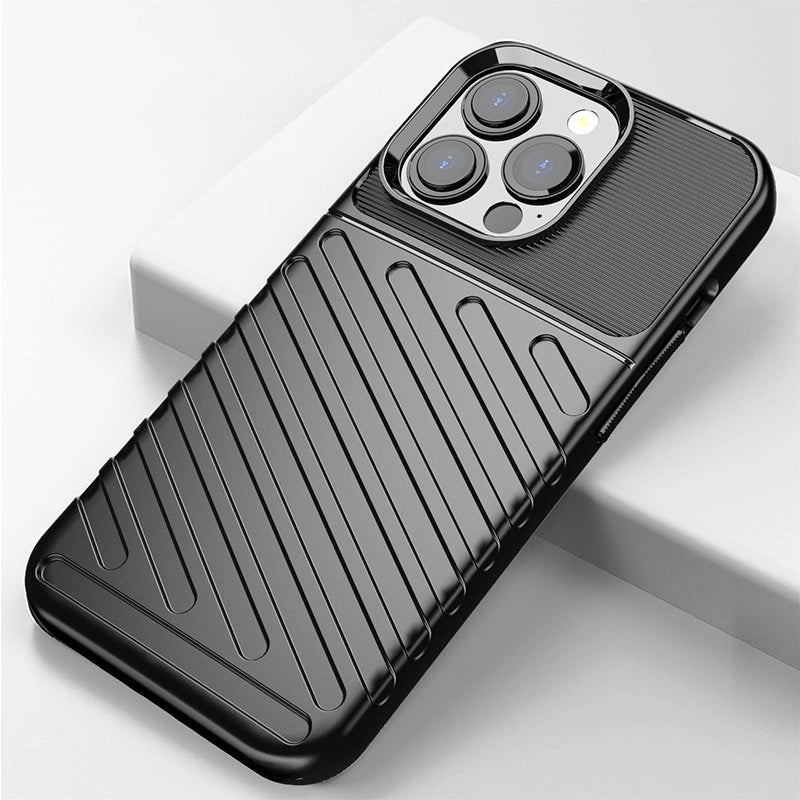 Thunder Case Flexibel Robuste Panzer Handyhülle TPU Schutzhülle für iPhone 13 Pro grün