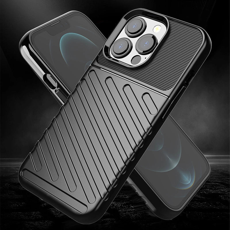 Thunder Case Flexibel Robuste Panzer Handyhülle TPU Schutzhülle für iPhone 13 Pro grün