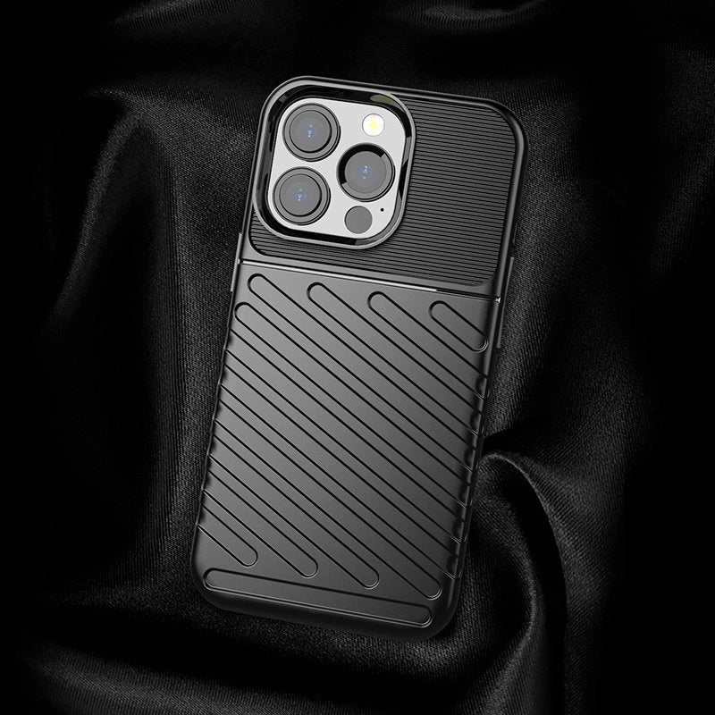 Thunder Case Flexibel Robuste Panzer Handyhülle TPU Schutzhülle für iPhone 13 Pro grün