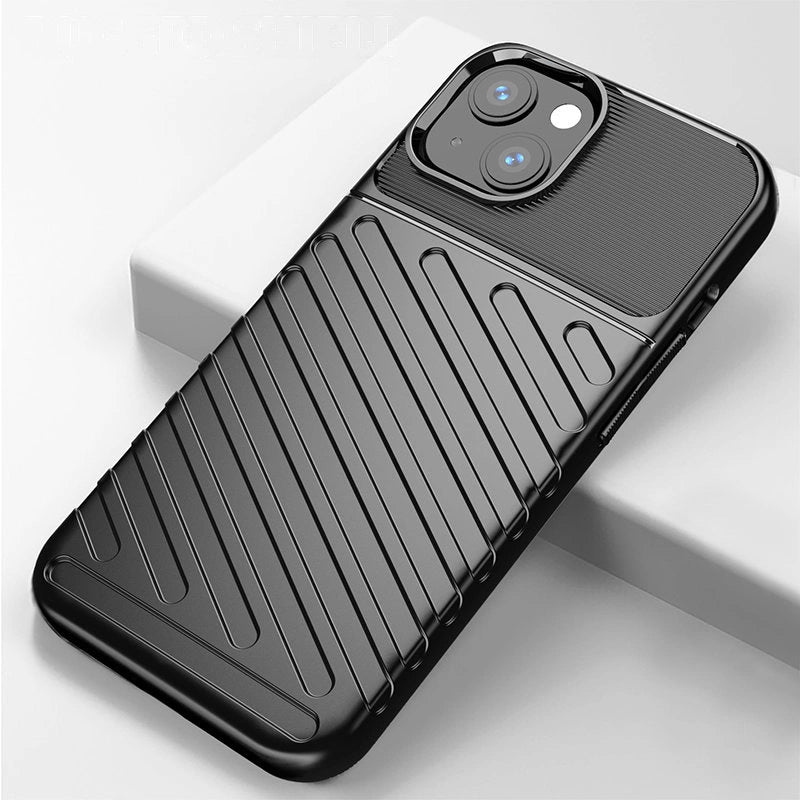 Thunder Case Flexibel Robuste Panzer Handyhülle TPU Schutzhülle für iPhone 13 mini blau