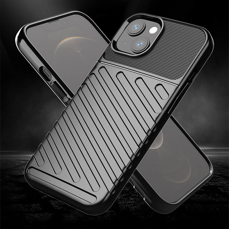 Thunder Case Flexibel Robuste Panzer Handyhülle TPU Schutzhülle für iPhone 13 mini schwarz