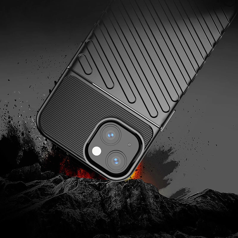 Thunder Case Flexibel Robuste Panzer Handyhülle TPU Schutzhülle für iPhone 13 mini schwarz